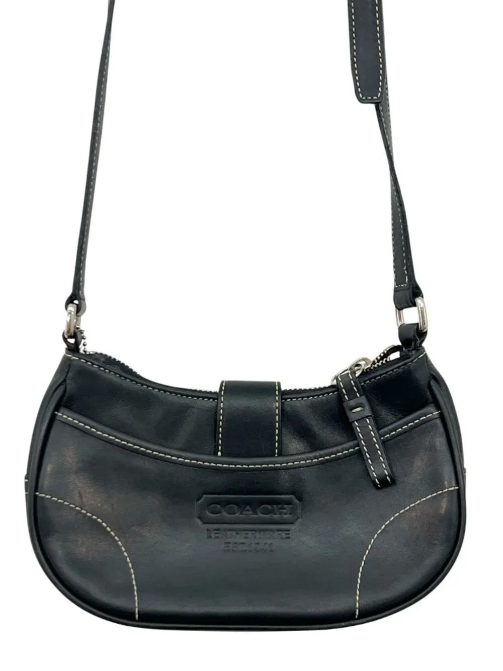 Vintage Coach 9354 Leather Soho Small Buckle Shoulder Bag Black Pre-Loved